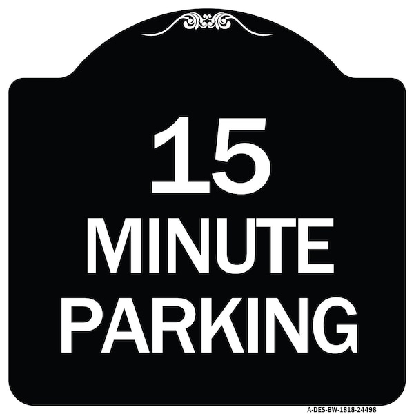 2 Hour Parking Parking for Customers Heavy-Gauge Aluminum Sign, 18" x 18", BW-1818-24498